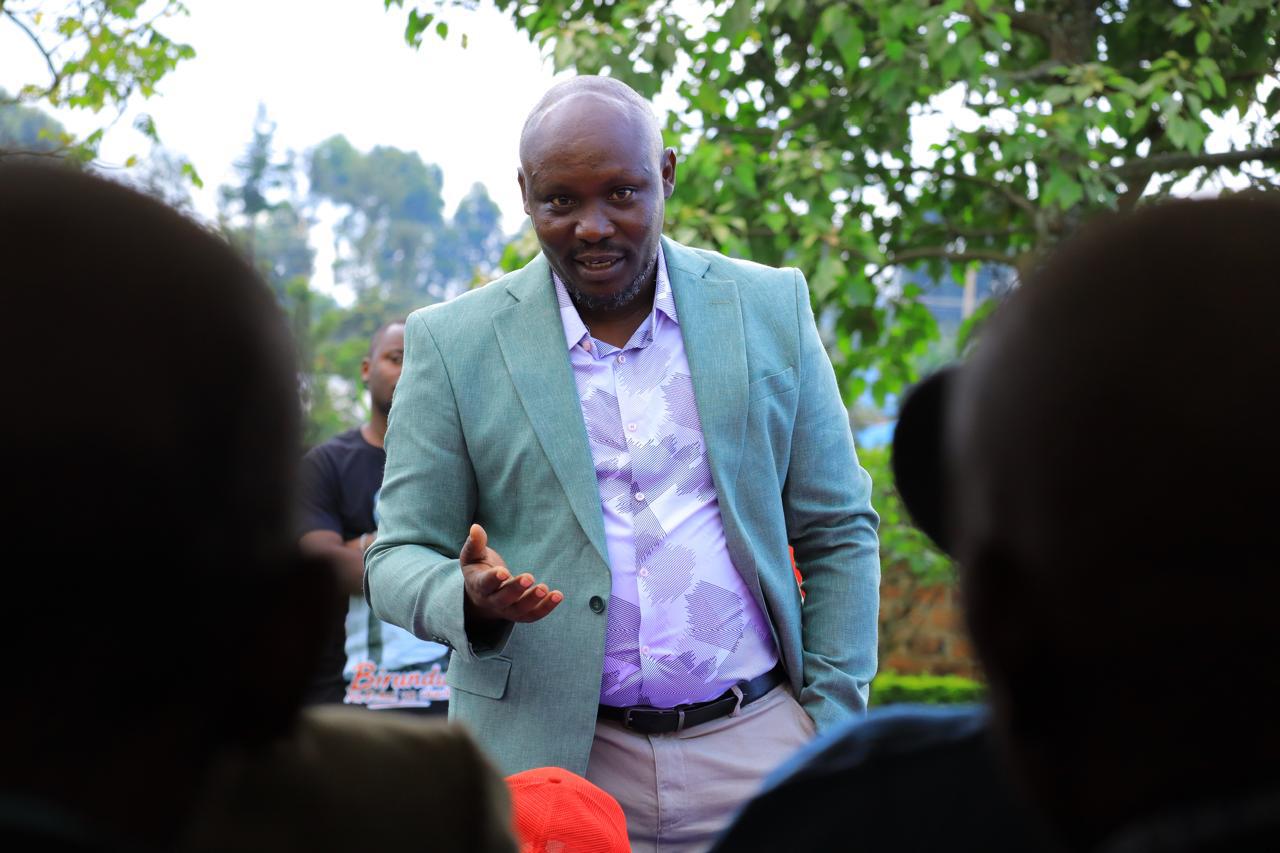 Dr. Birundu engaging with residents